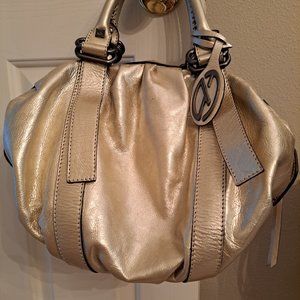 Francesco biasia gold handbag